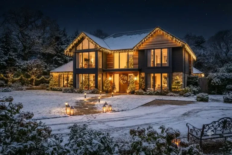 Christmas Lights Outdoor: House Exterior Lighting Ideas for a Magical Festive Display