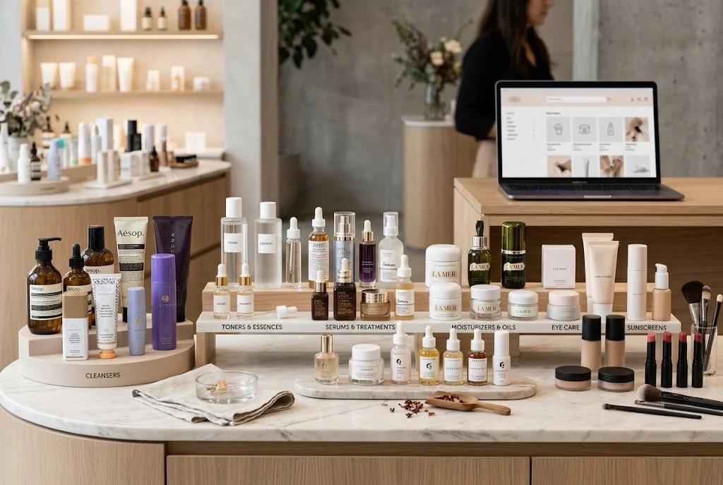 Beauty category page SEO for skincare and cosmetics ecommerce