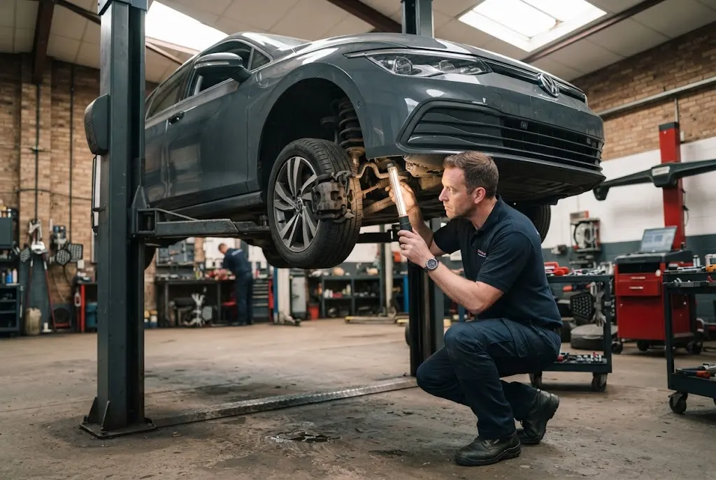 Suspension repair with professional suspension and steering inspection